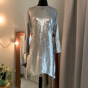 NWT IRO sequined flapper girl dress